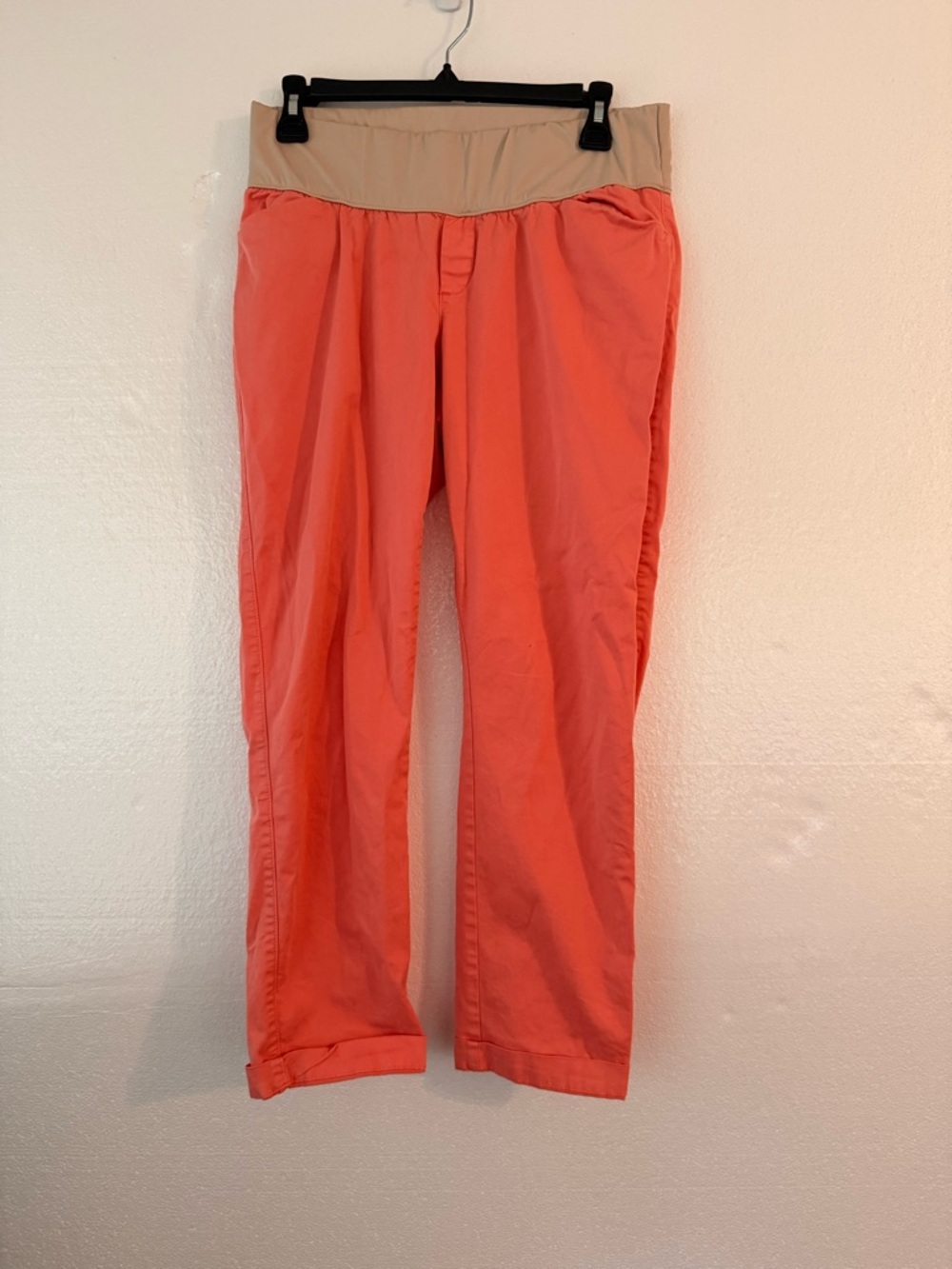 GAP Coral Chino Pants with Tan Waistband